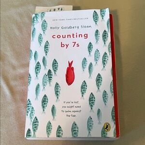 Counting by 7s by Holly Goldberg Sloan - White and Red Cover